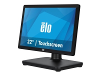 EloPOS System - Med I/O Hub Stand - alt-i-ett - 1 x Celeron J4105 / 1.5 GHz - RAM 4 GB - SSD 128 GB - UHD Graphics 600 - GigE - WLAN: 802.11a/b/g/n/ac, Bluetooth 5.0 - uten OS - monitor: LED 21.5 1920 x 1080 (Full HD) berøringsskjerm - svart