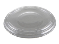 Låg til plastbakke rund APET klar Ø127x12mm 684stk/kar