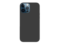 eSTUFF – Baksidesskydd för mobiltelefon – MagSafe-kompatibilitet – silikon polykarbonat – svart – för Apple iPhone 12 12 Pro