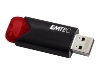 EMTEC B110 Click Easy 3.2 – USB flash-enhet – 16 GB – USB 3.2 Gen 1 – svart röd