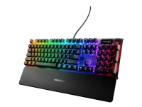 SteelSeries Apex 7 – Tangentbord – med bildskärm – bakgrundsbelyst – USB – amerikansk – tangentbrytare: SteelSeries QX2 brown