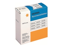 HERMA - Svart, hvit - 10 x 22 mm 3000 etikett(er) (1000 ark x 3) selvklebende nummeretiketter Papir & Emballasje - Etiketter - Manuel farget