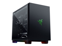 RAZER Tomahawk - Mini-ITX - sidepanel med vindu (herdet glass) - ingen strømforsyning (SFX12V/SFX-L12V) - USB/lyd