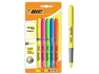 Markeringspennor bic markeringspennor sorterade färger förpackning med 5 stycken.