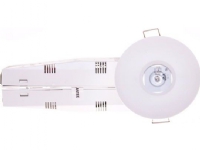 LED nødarmatur 3W 1t AXEP ECO IP65/20 3W (opt. åpen) enbruks hvit AXPO/3W/E/1/SE/X/WH