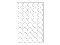HERMA - Permanent klæbemiddel - hvit - 19 mm rund 1280 etikett(r) (32 ark x 40) etiketter Papir & Emballasje - Markering - Etiketter og Teip