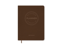 Bilde av My Favorite Planner Notebook / Dark Brown | Forlaget Aronsen | Språk: Dansk