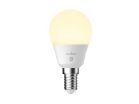 Nordlux Smart – LED-glödlampa – form: G45 – E14 – 4.7 W – klass F – varmt till kallt vitt ljus – 2200-6500 K – mjölkvit