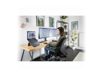 Kensington SmartFit One-Touch Height Adjustable Dual Monitor Arm - Monteringssett - justerbar arm - for 2 skjermer - aluminium, plastikk, stål - skjermstørrelse: 13-32 - C-klemme, malje, skrivebordsmonterbar