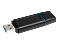 Kingston DataTraveler Exodia - USB-flashstasjon - 64 GB - USB 3.2 Gen 1 - svart med blågrønt PC-Komponenter - Harddisk og lagring - USB-lagring