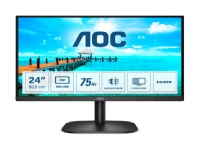 AOC B2 24B2XHM2, 60,5 cm (23.8), 1920 x 1080 piksler, Full HD, LCD, 4 ms, Sort