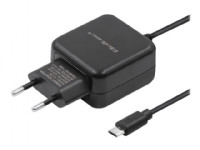Qoltec - Strømadapter - 12 watt - 2.4 A (Micro-USB Type B) - svart Tele & GPS - Batteri & Ladere - Ladere