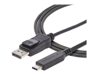 StarTech.com USB C till DisplayPort 1.4-kabel på 1,8 m ? videoadapterkonverterare USB Type-C till DP 1.4 Alt-läge för 4K/5K/8K ? HBR3/HDR/DSC ? DP-skärmkabel för 8K vid 60 Hz för USB-C/Thunderbolt 3 – Extern videoadapter – USB-C – DisplayPort – svart – för P/N: TB4CDOCK