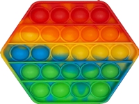 Pop It - Fidget - Rainbow - 1 stk. - Assorteret JULEGAVER 2023 - Julegave til familien - Barna