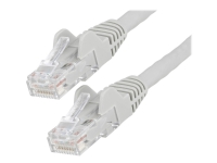 StarTech.com 3m LSZH CAT6 Ethernet Cable, 10 Gigabit Snagless RJ45 100W PoE Network Patch Cord with Strain Relief, CAT 6 10GbE UTP, Grey, Individually Tested/ETL, Low Smoke Zero Halogen - Category 6 - 24AWG (N6LPATCH3MGR) - Koblingskabel - RJ-45 (hann) ti