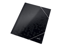 Leitz WOW – 3-flikhållare – för A4 – kapacitet: 250 ark – svart