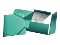 Esselte - 3-fliksmappe - for A4 - kapasitet: 350 ark - grønn Arkivering - Elastikmapper & Chartekker - Elastiske mapper
