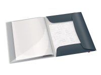 Leitz Cosy Mobile - Displaybok - 20 rom - for A4 Plus - kapasitet: 40 ark - fløyelsgrå Arkivering - Presentasjonsmapper & omslag - Demo mapper