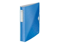 Leitz Active WOW SoftClick – Ringpärm – för A4 – kapacitet: 280 ark – metallic-blå