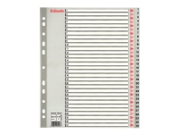 Esselte A4 maxi - Inndeler - fortrykt: 1-31 - for A4 - med fliker - grå Arkivering - Skilleark - Karton skilleark & Registre