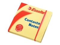 Esselte Contacta Notes 75x75mm gul – (12 stk.)