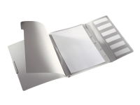Leitz Style – Klassifikationsmapp – 6 utrymmen – 6 delar – ryggbredd: 17 mm – för A4 – kapacitet: 200 ark – tabbad – arctic white