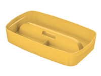 Leitz MyBox Cosy – Lagringsfack – 3 utrymmen – small – varmt gul