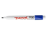 Penol 700 Blå Rundad spets Blå Vit Plast Fin 1,5 mm