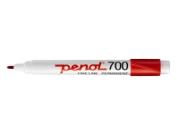 Marker Penol 700 rød 1,5mm rund spids - (10 stk.) Skriveredskaper - Markør - Permanenttusj