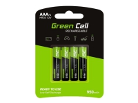Green Cell HR03 – Batteri 4 x AAA – NiMH – (uppladdningsbara) – 950 mAh