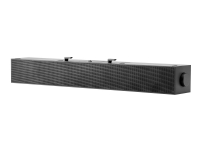 HP S101 – Soundbar – för övervakning – 2.5 Watt – svart (grillfärg – svart) – för HP 280 34 Z1 G9  Elite 600 G9 800 G9  EliteDesk 80X G8  Pro 400 G9  ProDesk 405 G8