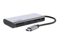 Belkin CONNECT 4-in-1 – Hubbadapter för flera portar – USB-C – HDMI
