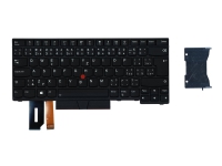 Lite-On – Ersättningstangentbord för bärbar dator – med Trackpoint – bakgrundsbelyst – QWERTY – tjeckiska – FRU ASM – för ThinkPad E480  E490  L380  L390  L480  T480s  T490