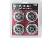 NILS Extreme Wheels PU 84×24 82A transparent set (16-32-018)