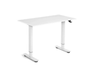 Flexidesk Hæve-sænkebord 120x60 cm hvid/hvid Kontorbord
