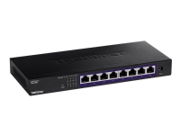 TRENDnet TEG S380 - Switch - ikke-styrt - 8 x 100/1000/2.5G - veggmonterbar - TAA-samsvar PC tilbehør - Nettverk - Switcher