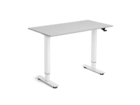 Flexidesk Hæve-sænkebord 120x60 cm lysgrå/hvid Kontorbord