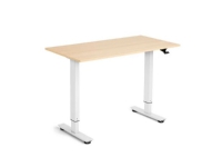 Flexidesk Hæve-sænkebord 120x60 cm eg/hvid Kontorbord