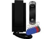 Orno enfamilieintercom med intercom og proximity tag-leser, svart AVIOR