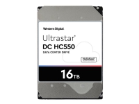 WD Ultrastar DC HC550 WUH721816ALE6L4 – Hårddisk – 16 TB – intern – 3,5 – SATA 6Gb/s – 7200 rpm – buffert: 512 MB