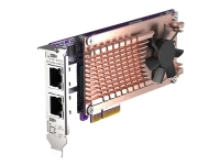 Bilde av Qnap Qm2-2p2g2t - Diskkontroller - M.2 - M.2 Nvme Card / Pcie 3.0 (nvme) - Lav Profil - Pcie 3.0 X4, 2.5 Gigabit Ethernet - For Qnap Qvp-63, Ts-453, 473, 673, 832, 873, Tvs-672, 872, H1288 Viostor Qvp-85
