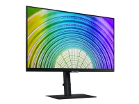 Samsung S24A600UCU – S60UA Series – LED-skärm – 24 – 2560 x 1440 QHD @ 75 Hz – IPS – 300 cd/m² – 1000:1 – HDR10 – 5 ms – HDMI DisplayPort USB-C – svart