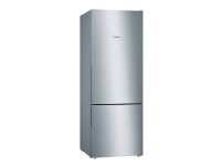 Bilde av Bosch Serie | 4 Kgv58vleas - Kjøleskap/fryser - Bunnfryser - Bredde: 70 Cm - Dybde: 77 Cm - Høyde: 191 Cm - 503 Liter - Klasse E - Inox