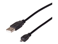 Akyga AK-USB-20 - Datakabel - UC-E6 connector hann til USB hann - 1.5 m - svart PC tilbehør - Kabler og adaptere - Datakabler