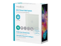 Nedis WiFi Smart Light Switch – Single – ljusreglage – trådlös – Wi-Fi – 2412 – 2462 Mhz – vit