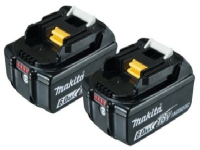 Makita batteripaket 18V – BL1860B – 2 x 6.0Ah-batterier för LXT-verktyg