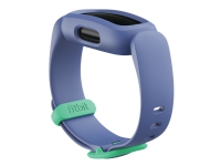Bilde av Fitbit Ace 3 - Svart - Aktivitetssporer Med Bånd - Silikon - Kosmisk Blå / Astrogrønn - Display 0.72 - Monokrom - Bluetooth - 19.3 G