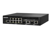 QNAP QSW-M2108R-2C - Switch - Styrt - 8 x 2.5GBase-T + 2 x combo 10 Gigabit SFP+/RJ-45 - stasjonær, rackmonterbar