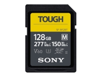 Sony SF-M Series Tough SF-M128T – Flash-minneskort – 128 GB – Video Class V60 / UHS-II U3 / Class10 – SDXC UHS-II