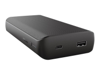 Trust Laro - Strømbank - 20000 mAh - 74 Wh - 65 watt - 3.25 A - PD, QC 3.0 (24 pin USB-C) - på kabel: USB-C